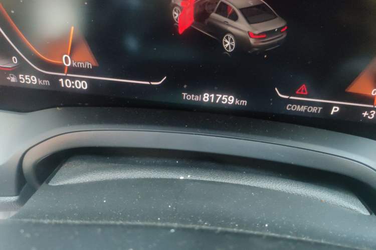 Used BMW 3 Series 2020 Restyled 325Li M Sport Package Odometer Close Up