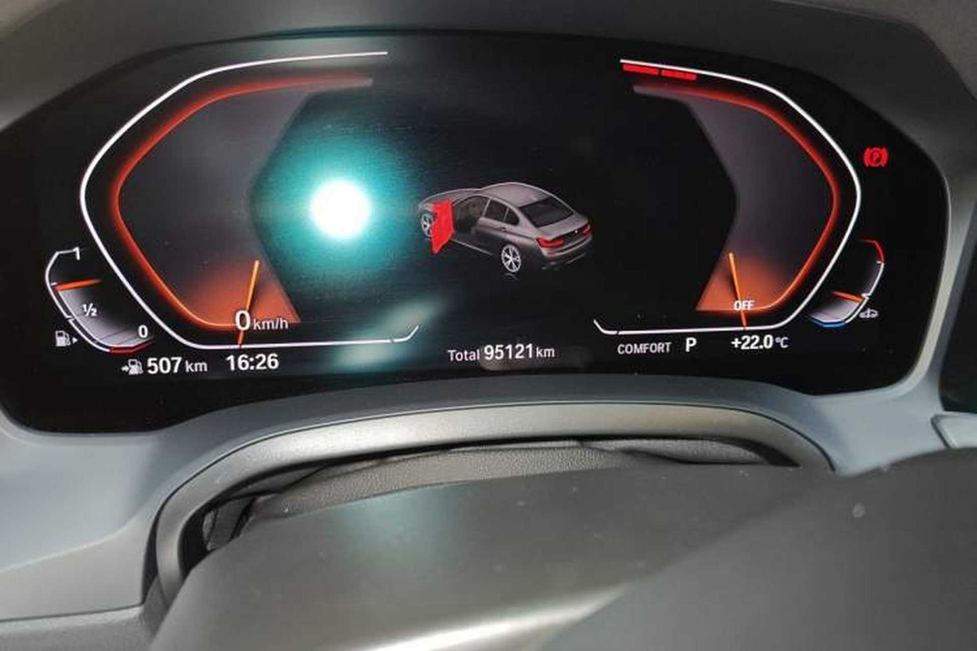 Used BMW 3 Series 2020 Restyled 325Li M Sport Package Odometer Close Up