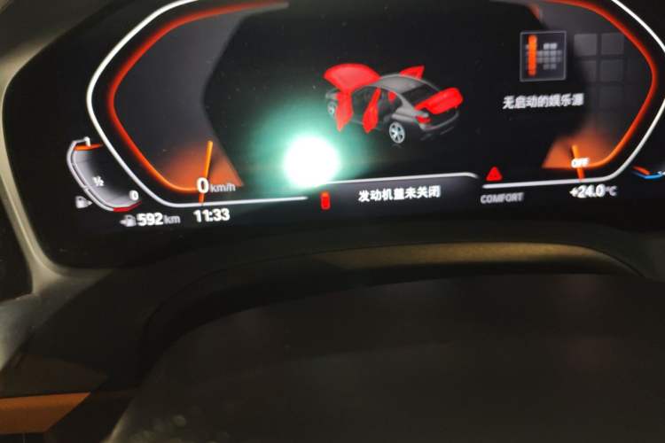 Used BMW 3 Series 2020 Restyled 325i M Sport Night Edition Package Odometer Close Up