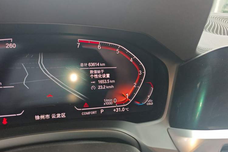 Used BMW 3 Series 2020 320Li M Sport Package Odometer Close Up