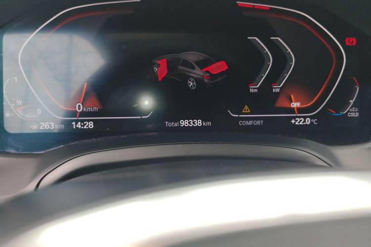 Used BMW 3 Series 2020 Restyled 325Li M Sport Package Odometer Close Up