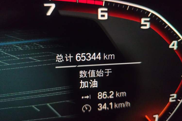 Used BMW 3 Series 2020 325Li M Sport Night Edition Package Odometer Close Up