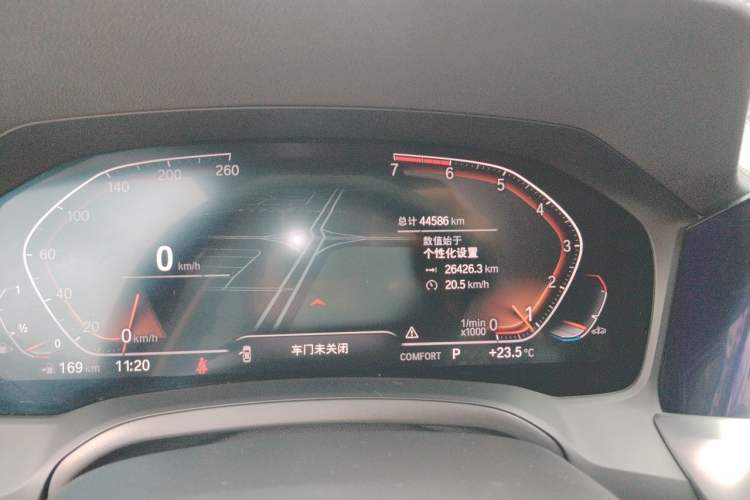 Used BMW 3 Series 2020 320Li M Sport Package Odometer Close Up