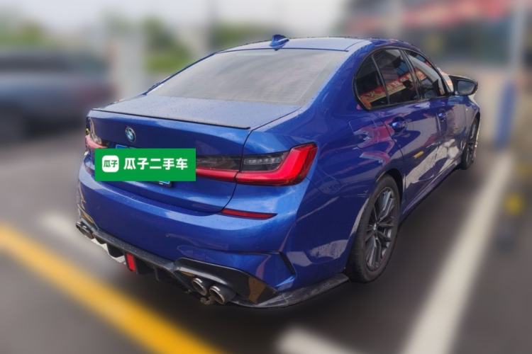 Used BMW 3 Series 2020 325i M Sport Night Edition package Rear Right 45 Deg