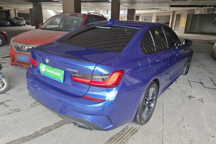 Used BMW 3 Series 2020 325i M Sport Night Edition package Rear Right 45 Deg