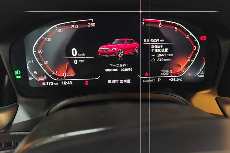 Used BMW 3 Series 2020 Facelifted 325Li M Sport Night Edition Package Instrument Cluster