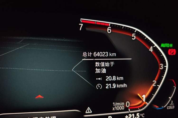 Used BMW 3 Series 2020 325i M Sport Package Odometer Close Up