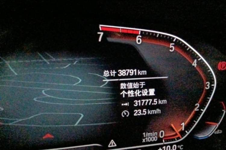 Used BMW 3 Series 2020 325Li M Sport Night Edition Package Odometer Close Up