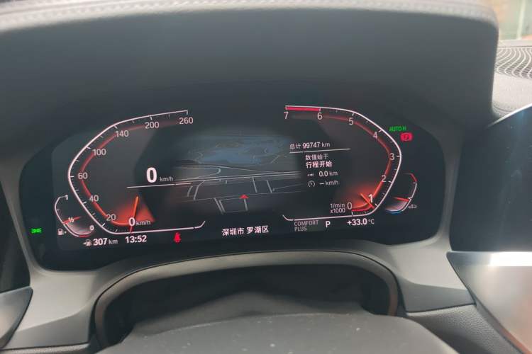 Used BMW 3 Series 2020 Facelifted 325Li M Sport Night Edition Package Odometer Close Up