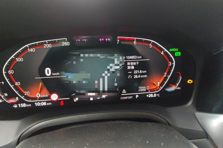 Used BMW 3 Series 2020 Restyled 325i M Sport Night Edition Package Odometer Close Up