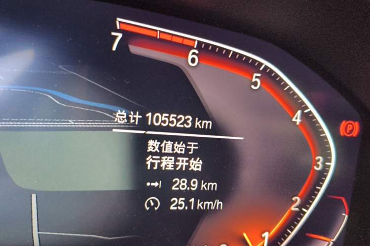 Used BMW 3 Series 2020 320i Sport Package Odometer Close Up