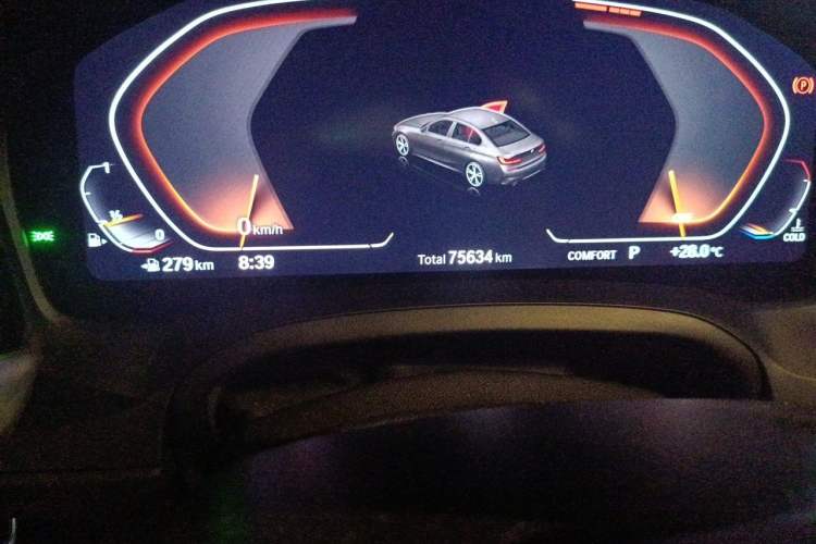 Used BMW 3 Series 2020 325Li M Sport Package Odometer Close Up