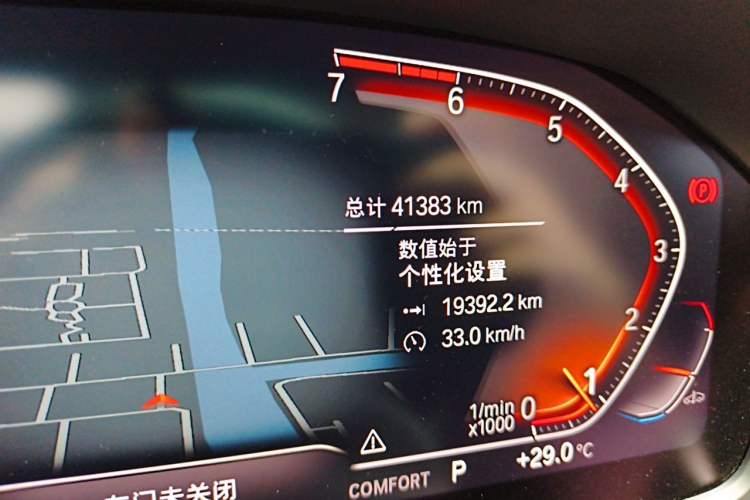 Used BMW 3 Series 2020 320Li M Sport Package Odometer Close Up