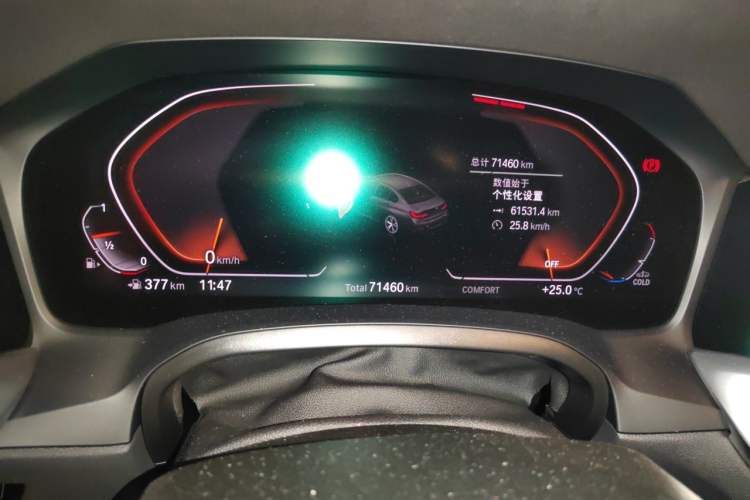 Used BMW 3 Series 2020 320Li M Sport Package Odometer Close Up