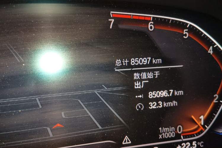 Used BMW 3 Series 2020 325Li M Sport Night Edition Package Odometer Close Up