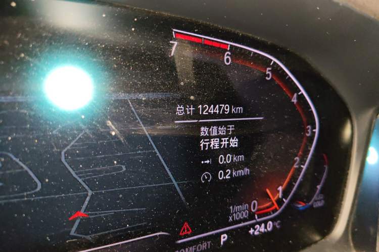 Used BMW 3 Series 2020 325Li M Sport Night Edition Package Odometer Close Up