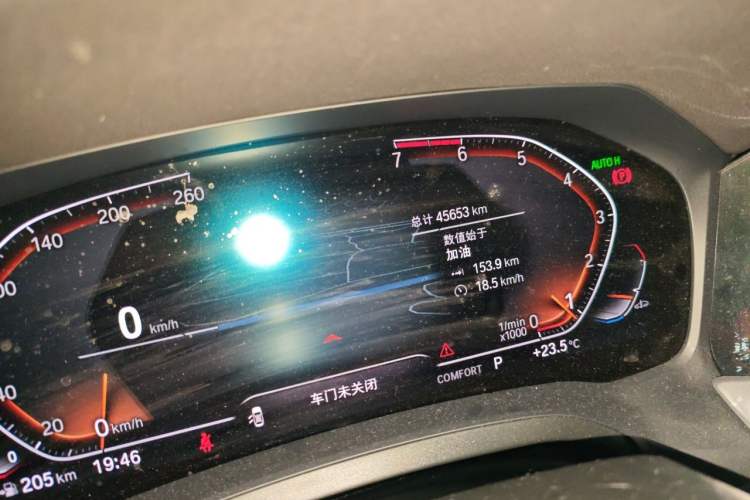 Used BMW 3 Series 2020 Restyled 325Li M Sport Package Odometer Close Up