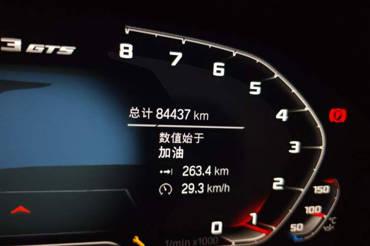 Used BMW 3 Series 2020 325Li First Edition Odometer Close Up
