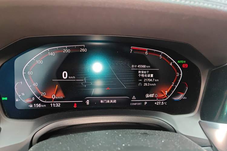 Used BMW 3 Series 2020 Facelifted 325Li M Sport Night Edition Package Odometer Close Up