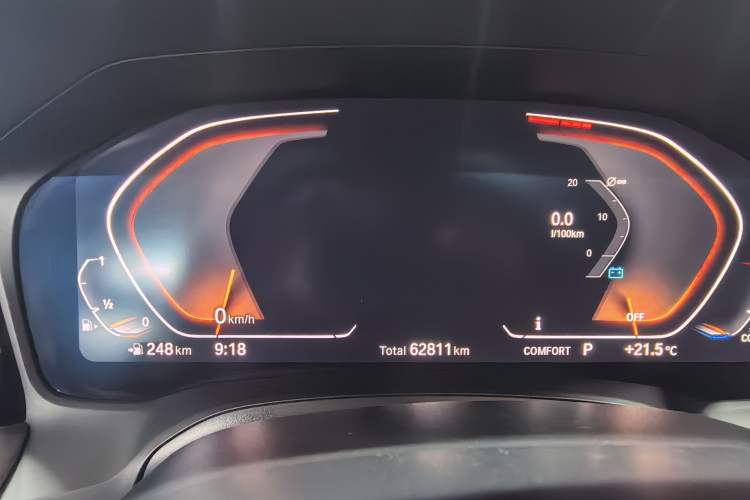 Used BMW 3 Series 2020 Restyled 325Li M Sport Package Odometer Close Up