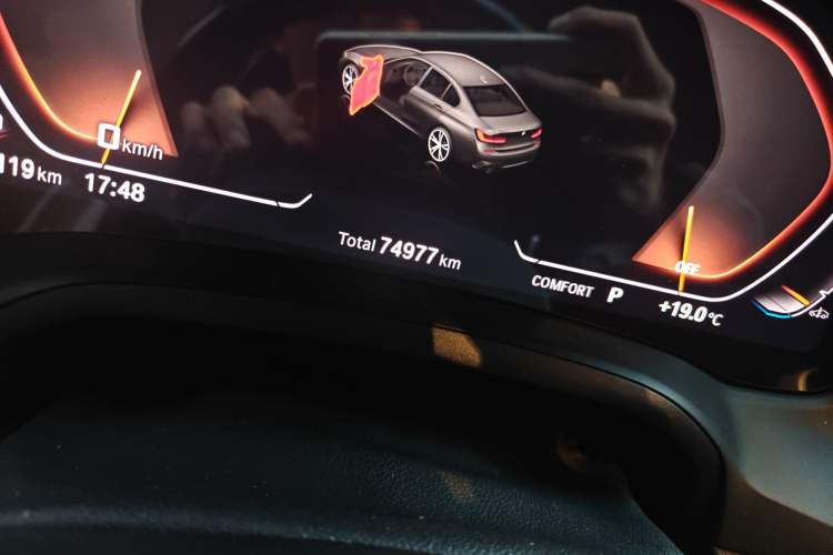 Used BMW 3 Series 2020 325Li M Sport Night Edition Package Odometer Close Up