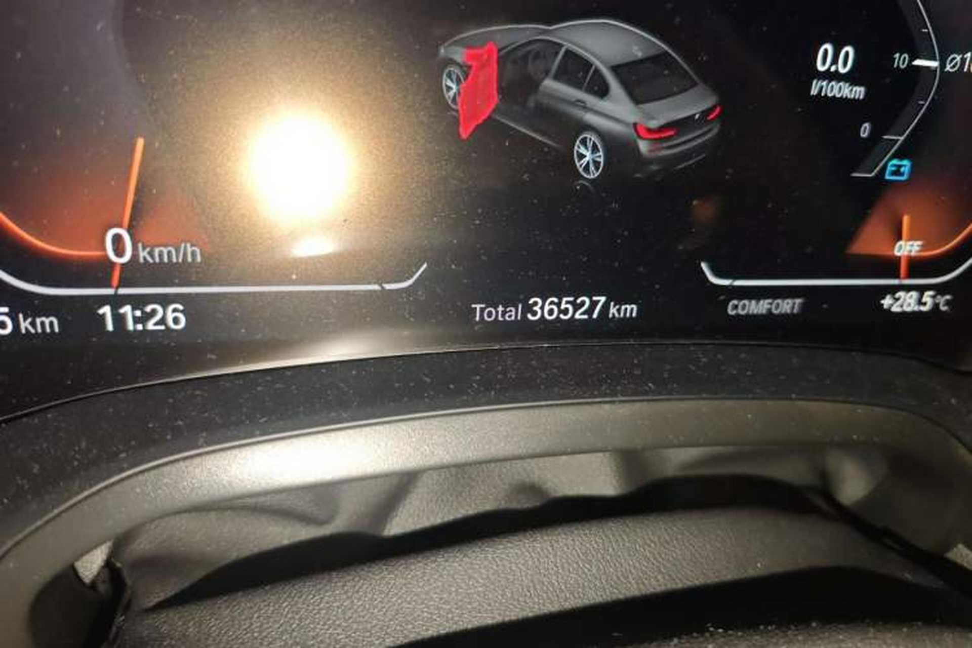 Used BMW 3 Series 2020 Restyled 325Li M Sport Package Odometer Close Up