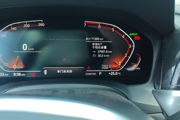 Used BMW 3 Series 2020 320Li M Sport Package Odometer Close Up
