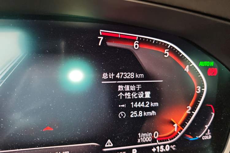 Used BMW 3 Series 2020 325Li M Sport Package Odometer Close Up