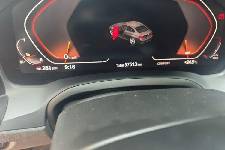 Used BMW 3 Series 2020 325Li M Sport Night Edition Package Odometer Close Up