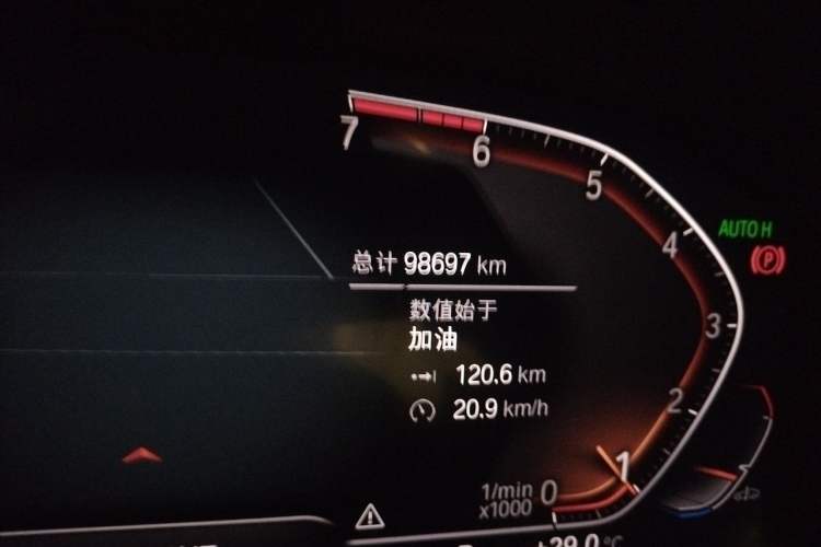 Used BMW 3 Series 2020 325Li M Sport Package Odometer Close Up