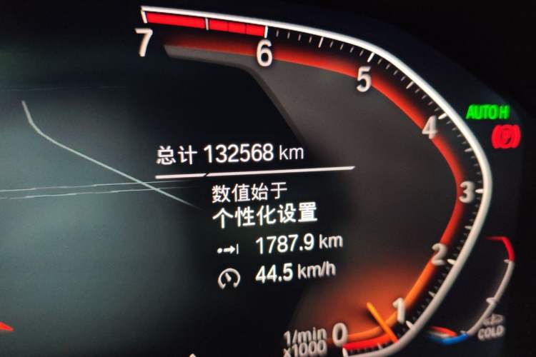 Used BMW 3 Series 2020 325Li First Edition Odometer Close Up