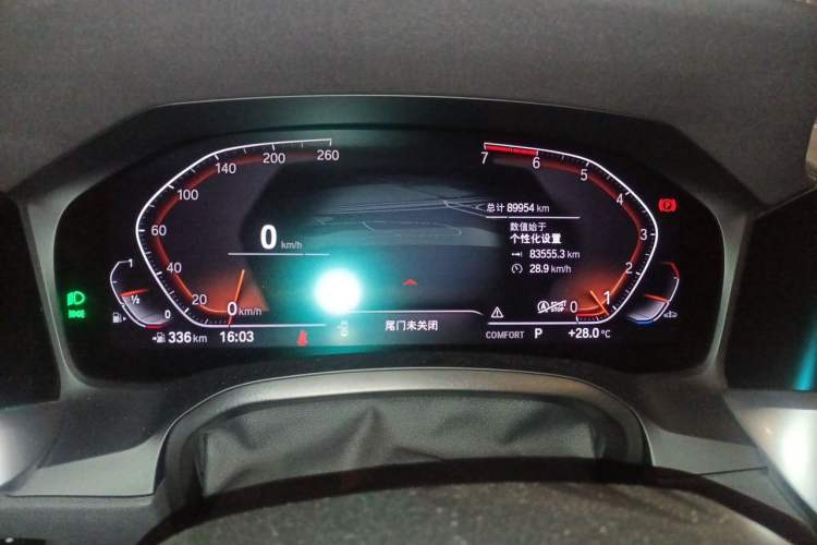 Used BMW 3 Series 2020 Facelifted 325Li M Sport Night Edition Package Odometer Close Up