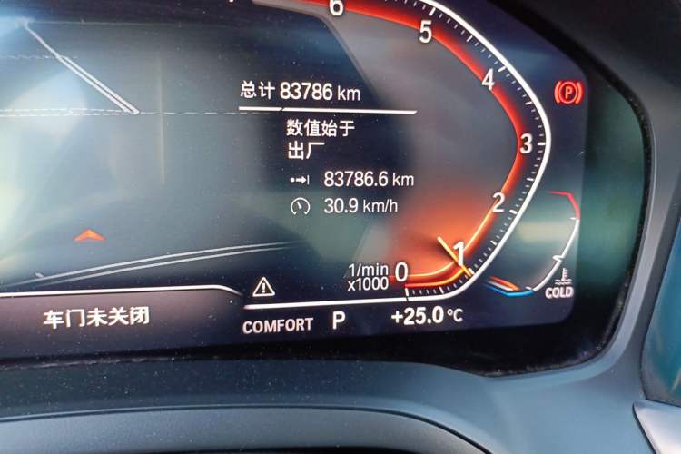Used BMW 3 Series 2020 320Li M Sport Package Odometer Close Up