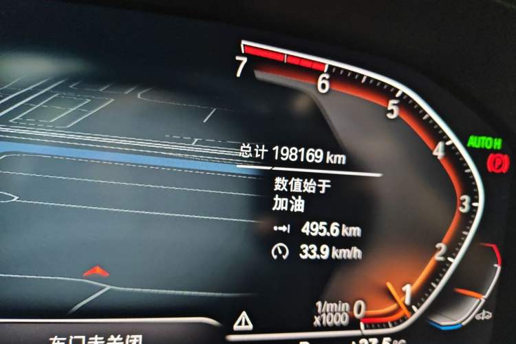 Used BMW 3 Series 2020 325Li First Edition Odometer Close Up
