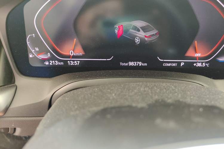 Used BMW 3 Series 2020 330i M Sport Night Edition Odometer Close Up
