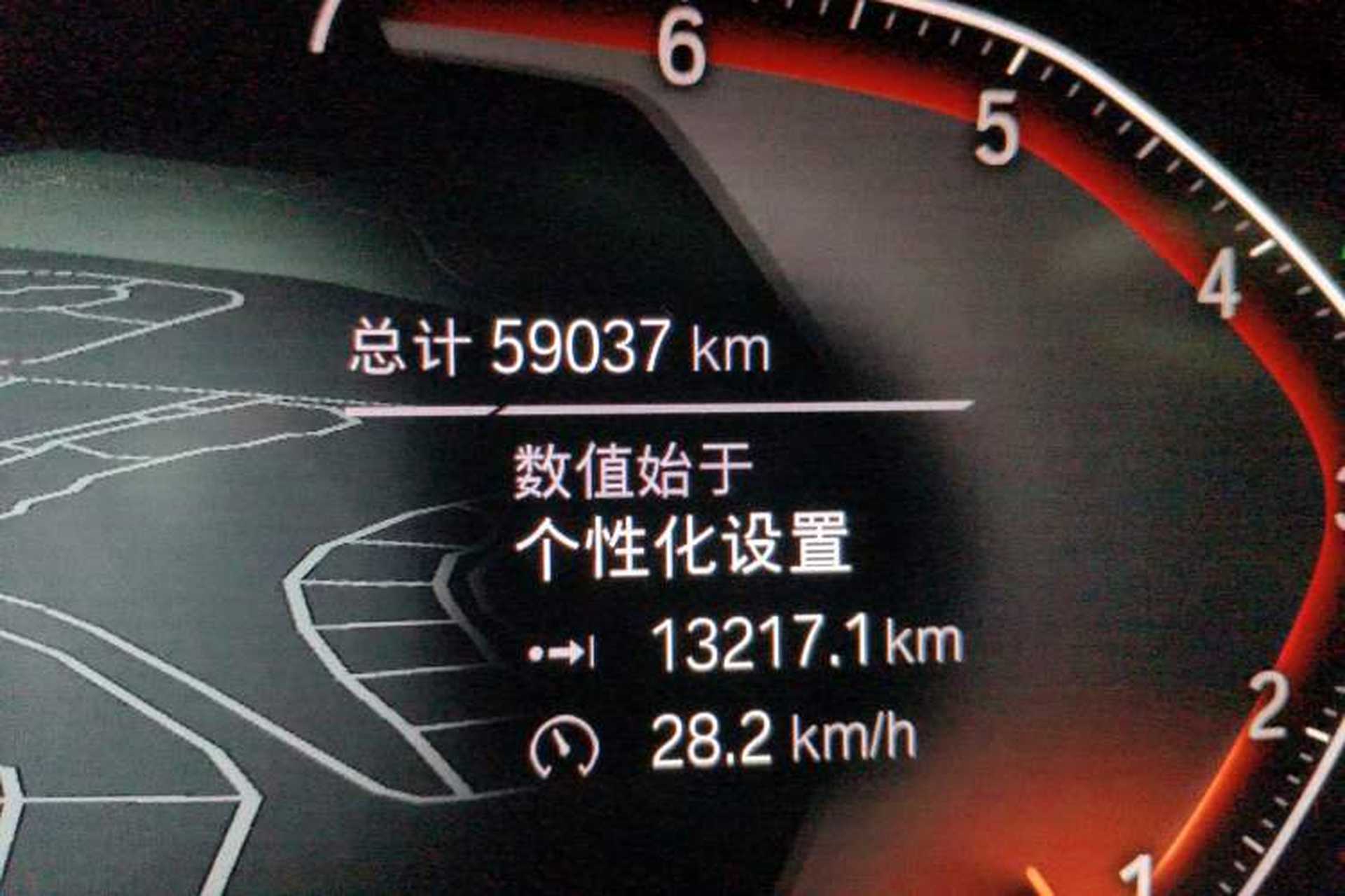 Used BMW 3 Series 2020 325Li M Sport Package Odometer Close Up
