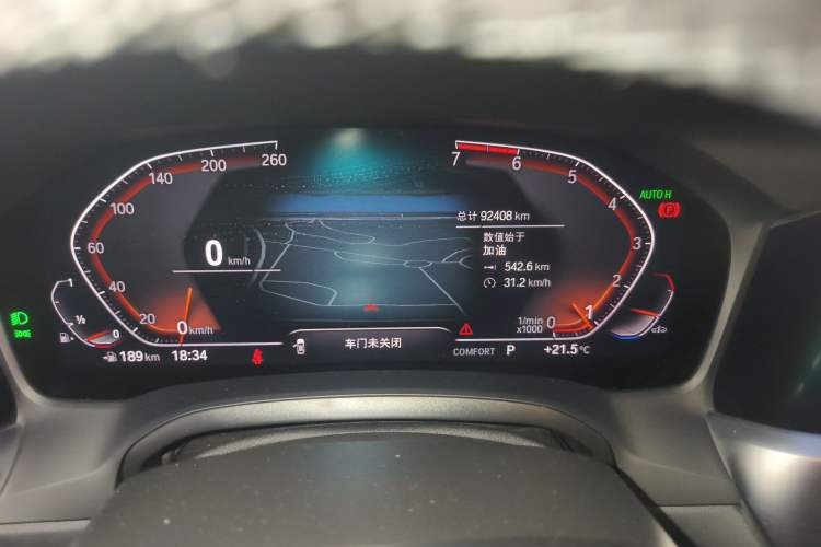 Used BMW 3 Series 2021 Facelifted 325Li M Sport Night Edition Package Odometer Close Up