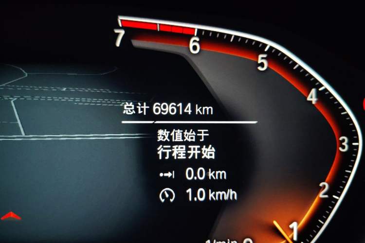 Used BMW 3 Series 2021 Second Facelift 325i M Sport Night Edition Package Odometer Close Up