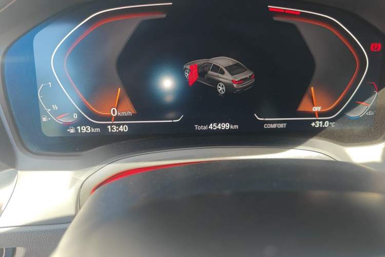 Used BMW 3 Series 2021 Facelifted 320Li M Sport Package Odometer Close Up