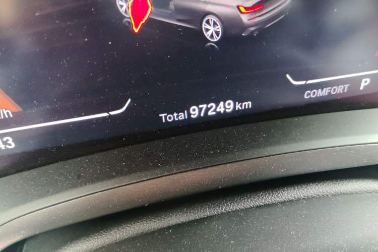 Used BMW 3 Series 2021 Restyled 325Li M Sport Package Odometer Close Up