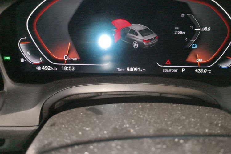 Used BMW 3 Series 2021 330i M Sport Night Edition Odometer Close Up