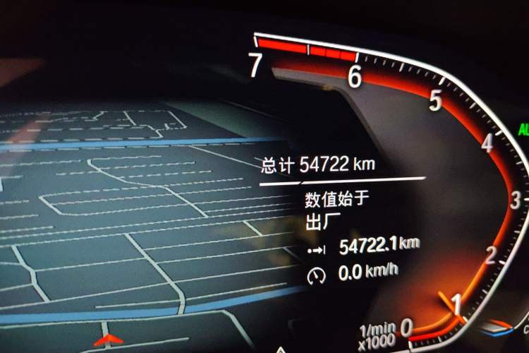 Used BMW 3 Series 2021 325i M Sport Night Edition package Odometer Close Up