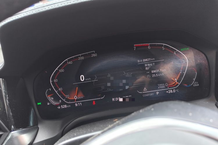 Used BMW 3 Series 2021 Restyled 325Li M Sport Package Odometer Close Up