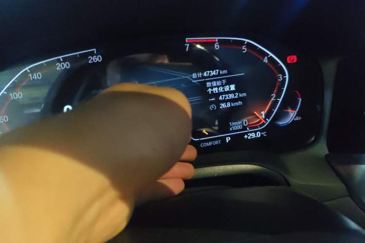 Used BMW 3 Series 2021 Facelifted 325Li M Sport Night Edition Package Odometer Close Up