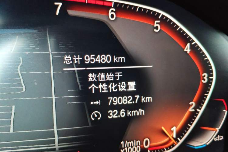 Used BMW 3 Series 2021 325i M Sport Night Edition package Odometer Close Up