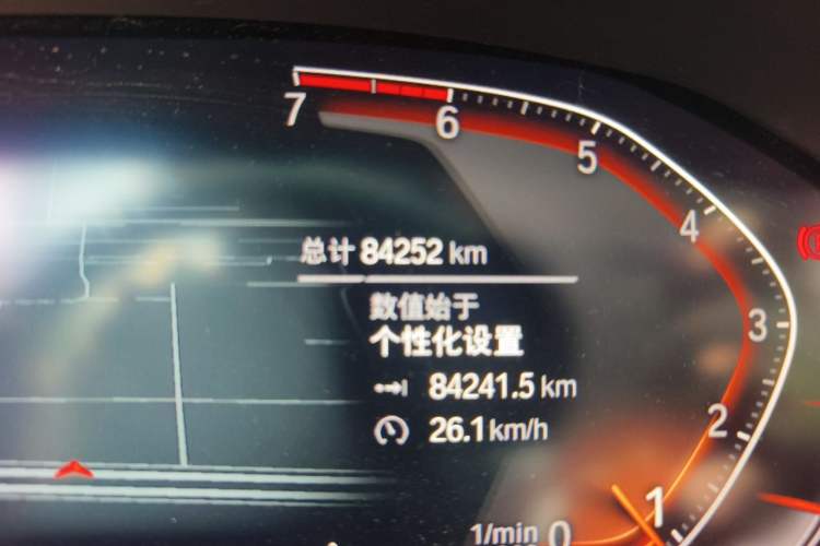 Used BMW 3 Series 2021 320Li M Sport Package Odometer Close Up
