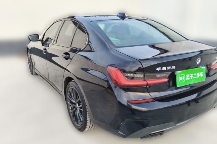 Used BMW 3 Series 2021 325i M Sport Night Edition package Rear Left 45 Deg