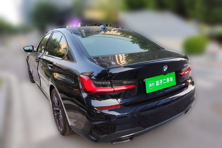 Used BMW 3 Series 2021 325i M Sport Night Edition package Rear Left 45 Deg
