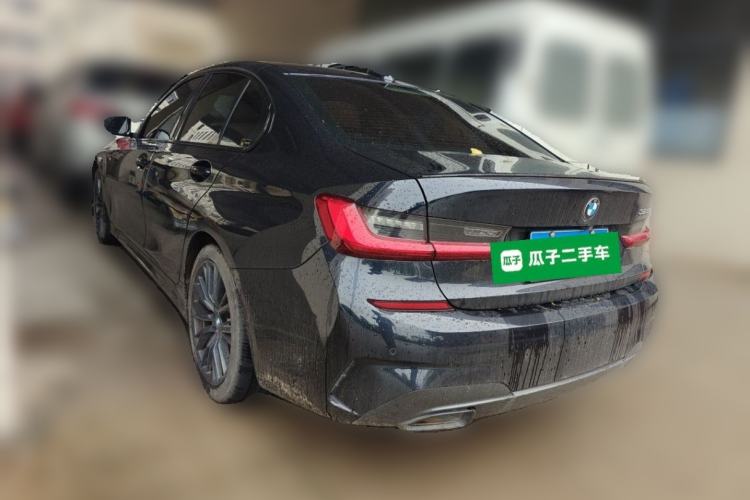 Used BMW 3 Series 2021 325i M Sport Night Edition package Rear Left 45 Deg