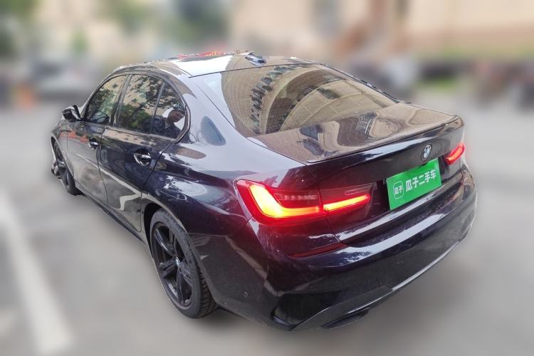 Used BMW 3 Series 2021 325i M Sport Night Edition package Rear Left 45 Deg